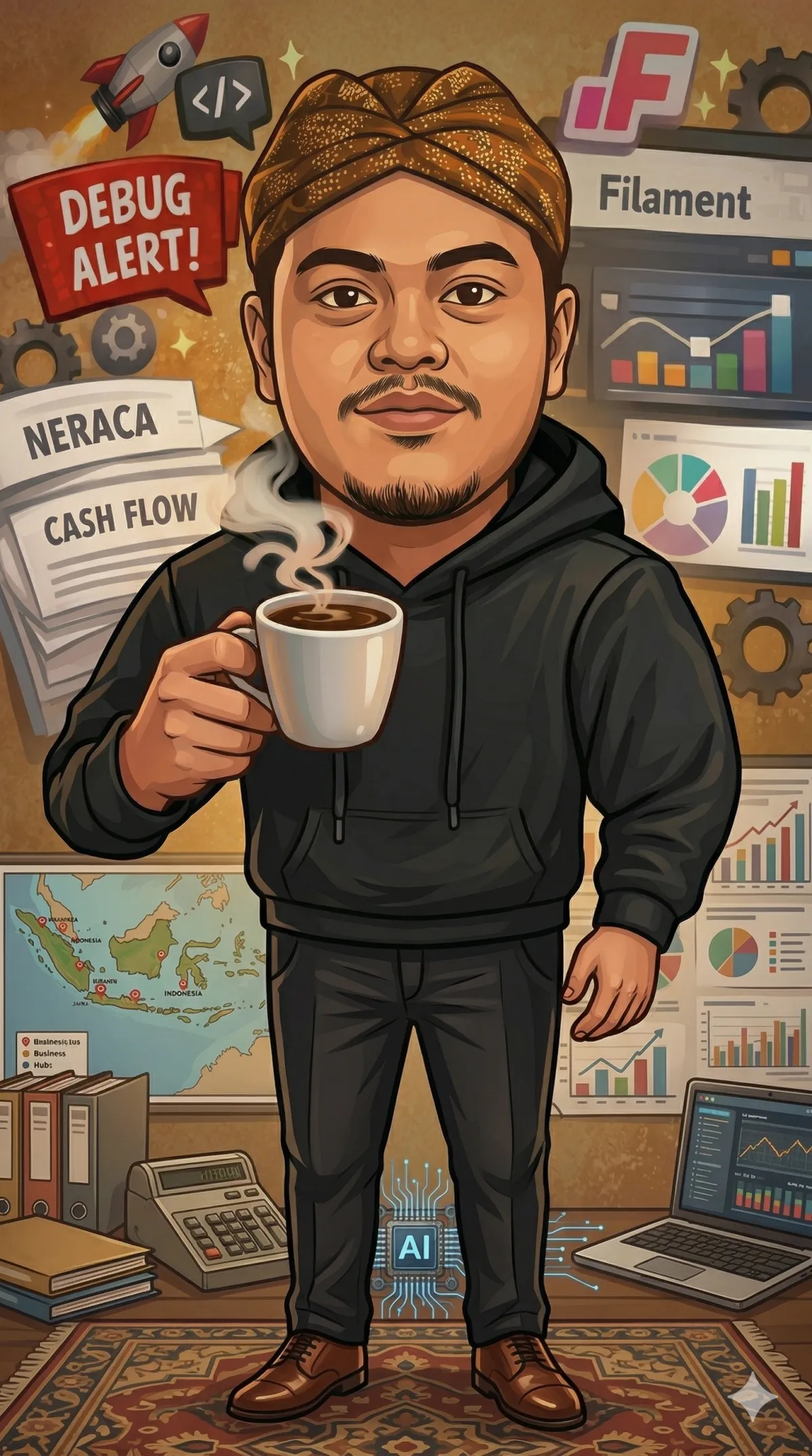 Ilustrasi layanan AI Rumah Jasa Media